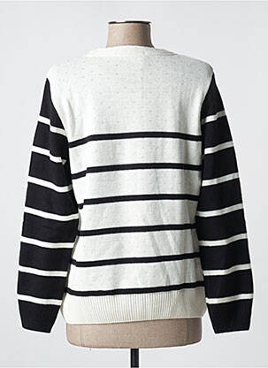 Pull stretch manches longues noir KALISSON femme