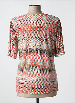 T-shirt imprimé fantaisie manches courtes orange NIKI PARIS femme