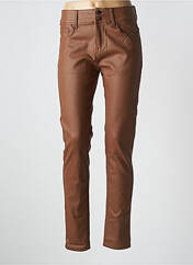 Pantalon slim marron KALISSON pour femme seconde vue