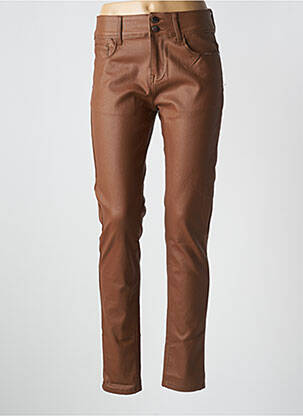 Pantalon slim marron KALISSON pour femme