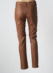 Pantalon slim marron KALISSON pour femme seconde vue