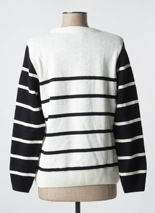 Pull stretch manches longues noir KALISSON femme