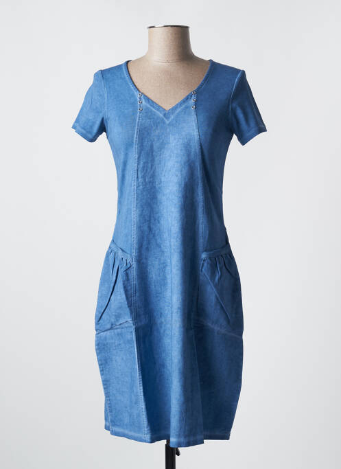 Robe mi-longue bleu KALISSON pour femme