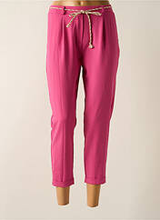 Pantalon 7/8 rose PLEASE pour femme seconde vue