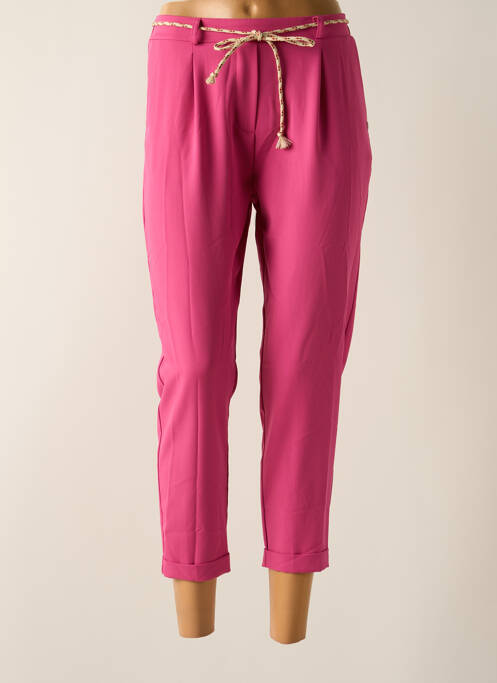 Pantalon 7/8 rose PLEASE pour femme