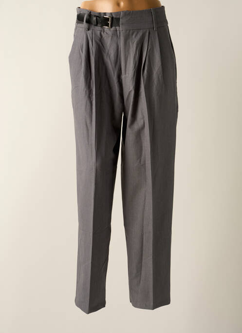 Pantalon droit gris BISOU'S PROJECT pour femme