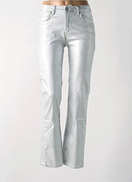 Pantalon slim stretch taille haute argent LTB femme