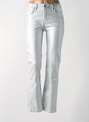 Pantalon slim stretch taille haute argent LTB femme
