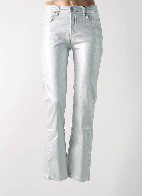 Pantalon slim stretch taille haute argent LTB femme