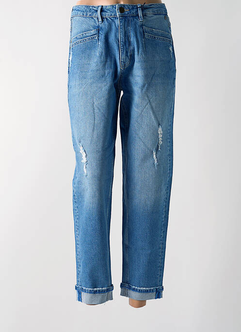 Jeans boyfriend taille haute taille haute bleu FREEMAN T.PORTER femme