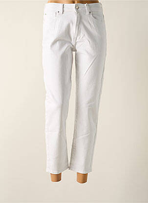 Jeans coupe droite taille haute taille haute blanc ONLY femme