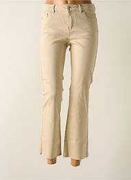 Jeans bootcut taille haute taille haute beige VERO MODA femme