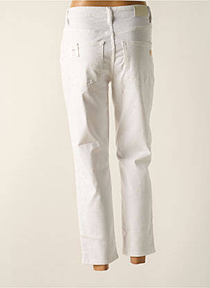 Jean coupe mom poches taille haute blanc FRACOMINA femme