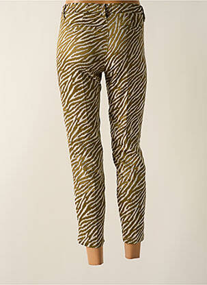 Pantalon 7/8 fermeture zippée sous rabat boutonné vert FREEMAN T.PORTER femme