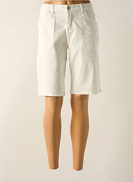 Bermuda coupe droite blanc CREAM femme