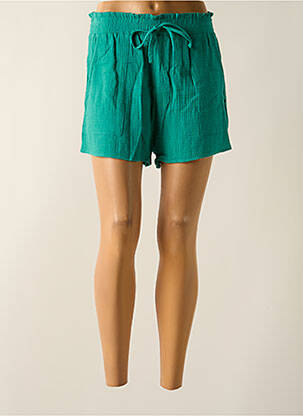 Short coupe droite vert GRACE & MILA femme