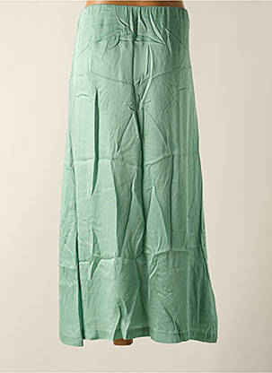 Jupe mi-longue fermeture zip latéral vert LE SUN femme