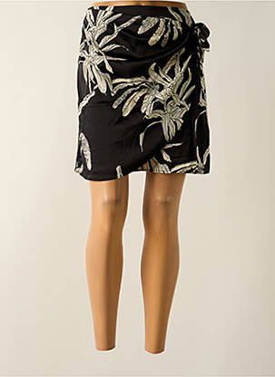 Jupe courte coupe droite noir AWARE femme