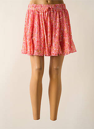 Mini-jupe coupe évasée rose LILI SIDONIO femme