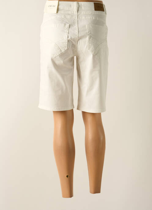 Bermuda coupe droite blanc CREAM femme