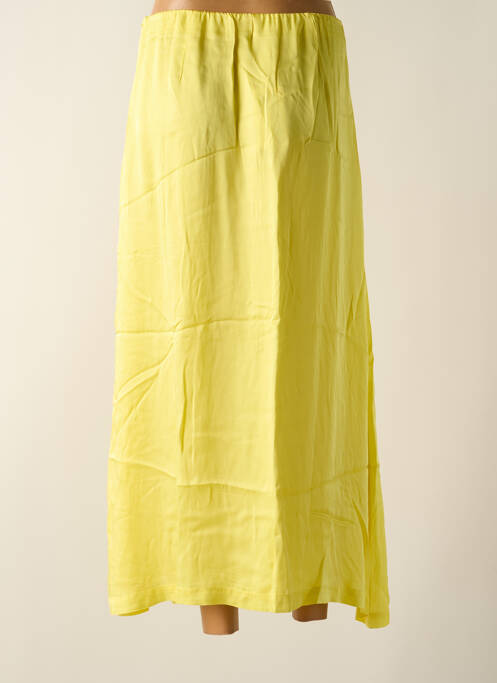 Jupe mi-longue jaune LE SUN pour femme