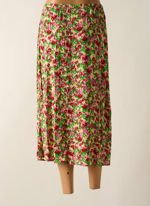 Jupe mi-longue rose ICHI femme