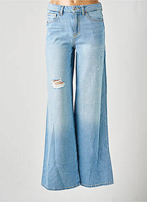 Jeans coupe droite effet usé délavé taille normale bleu FRACOMINA femme
