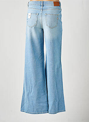 Jeans coupe droite effet usé délavé taille normale bleu FRACOMINA femme