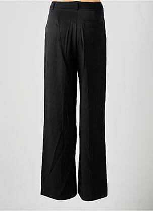 Pantalon droit fermeture zippée sous rabat boutonné taille normale noir GRACE & MILA femme