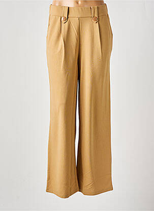 Pantalon droit stretch taille normale marron ONLY femme