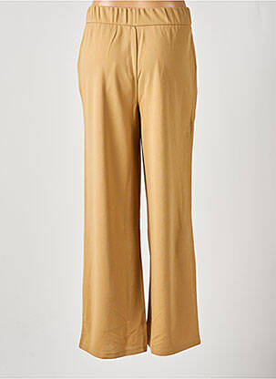 Pantalon droit tissage crêpe taille normale marron ONLY femme