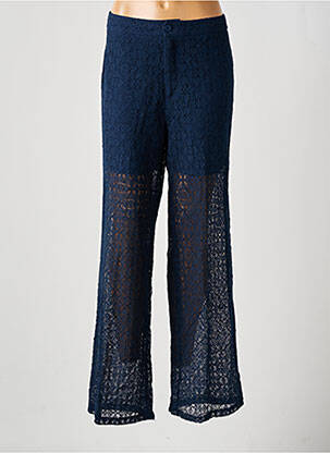 Pantalon droit stretch taille normale bleu CREAM femme