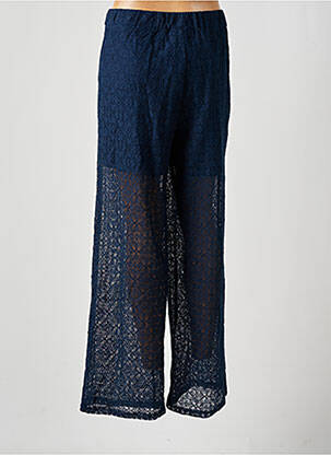 Pantalon droit stretch taille normale bleu CREAM femme