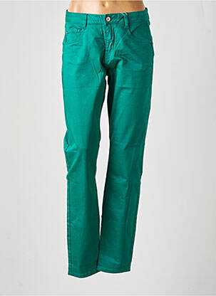 Pantalon slim stretch taille normale vert CREAM femme
