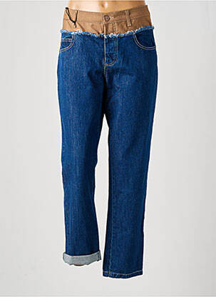 Jeans coupe slim tissage brut taille normale bleu PLEASE femme