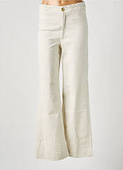 Pantalon flare beige MAISON HOTEL pour femme seconde vue