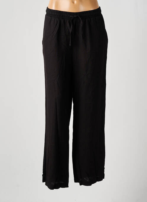 Pantalon droit noir ICHI pour femme