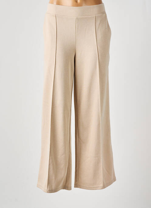 Pantalon large beige ICHI pour femme