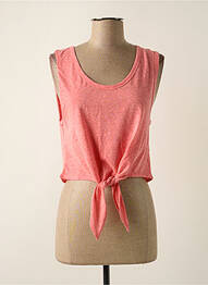 Débardeur stretch sans manche rose LILI SIDONIO femme