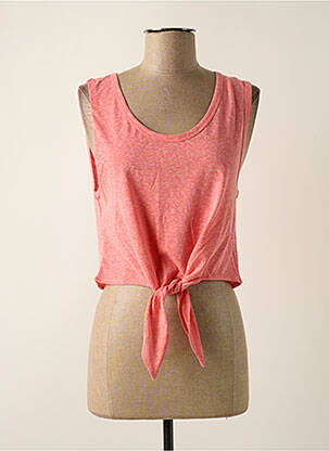 Débardeur stretch sans manche rose LILI SIDONIO femme