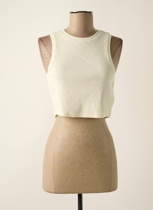 Débardeur coupe ajustée sans manche beige ONLY femme