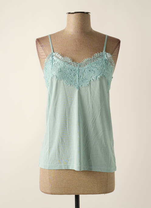 Top bleu ICHI pour femme