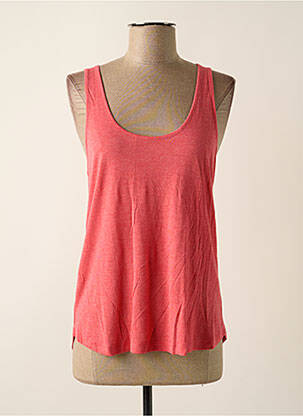 Débardeur stretch sans manche rose MAISON HOTEL femme