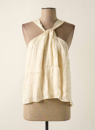 Top stretch fines bretelles beige GRACE & MILA femme