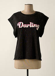 T-shirt sérigraphie manches courtes noir ONLY femme