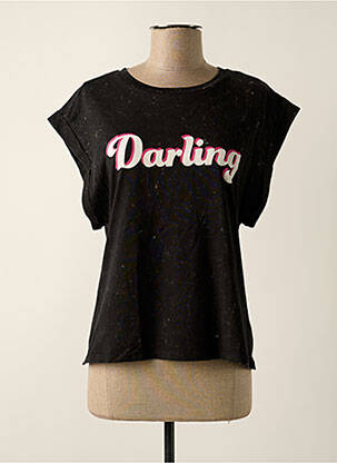 T-shirt sérigraphie manches courtes noir ONLY femme