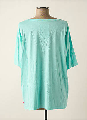 T-shirt sérigraphie manches courtes bleu ONE TEE femme