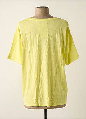 T-shirt sérigraphie manches courtes jaune ONE TEE femme