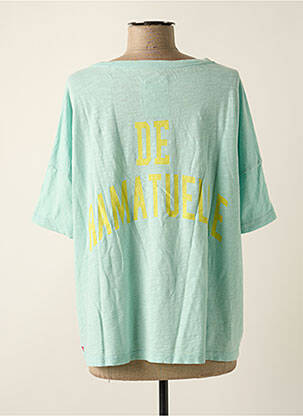 T-shirt sérigraphie manches courtes bleu ONE TEE femme