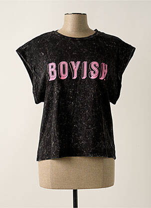 T-shirt coupe droite manches courtes noir ONLY femme